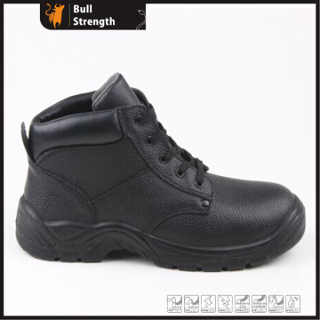 Industrial Leather Safety Boots with Steel Toe and Steel Midsole (SN5327)